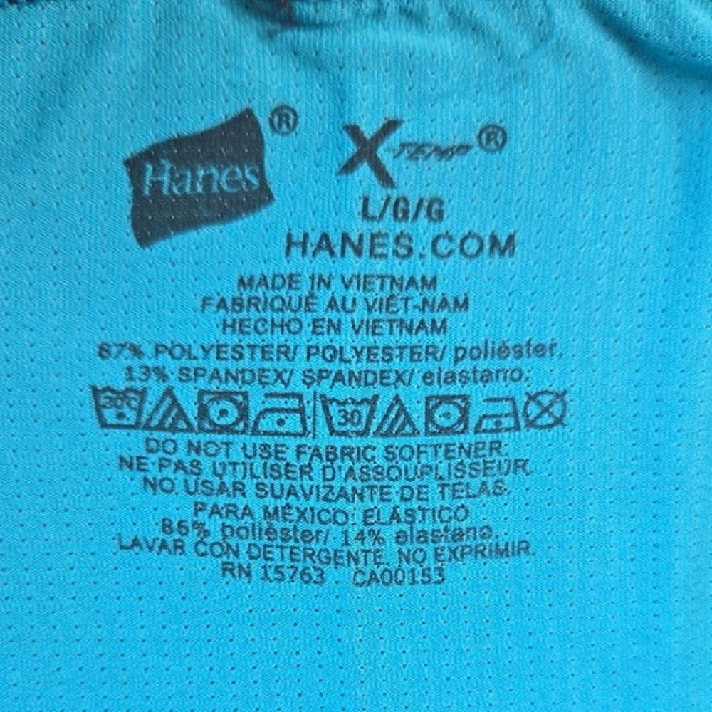 Hanes Blue Boxer Briefs with Elastic Waistband - Picture 2 of 5